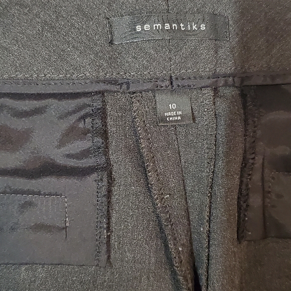 Semantiks Womens Bootcut Pants Size 10 Gray Stretch Mid Rise Dress Trouser - Picture 7 of 9